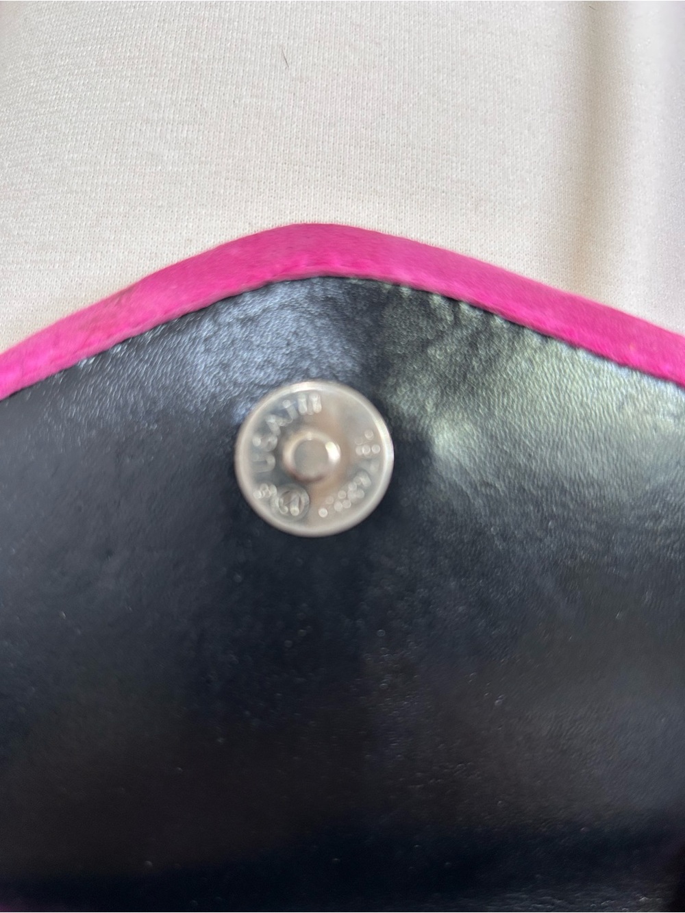 VINTAGE VAN ELi Pony Hair Spotted Pink Suede Crossbody Handbag Removable Strap - Picture 14 of 15